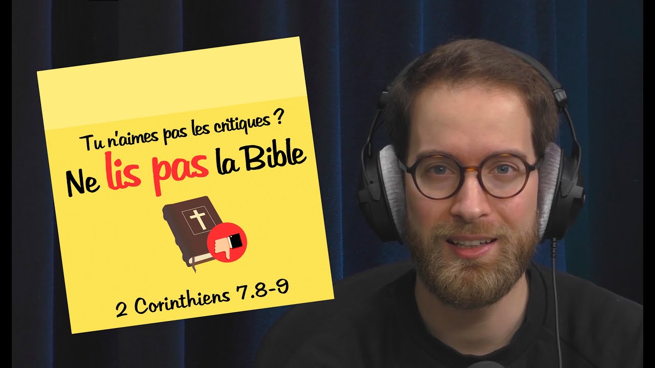 Tu n&rsquo;aimes pas les critiques ? Ne lis pas la Bible | POST-IT