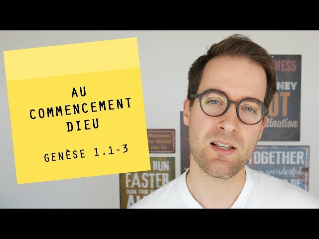 POST IT | Au commencement… Dieu | Genèse 1.1-3
